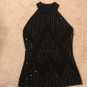 Beaded halter top